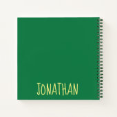 Carnet Crocodile de Crocodile de Crocodile de Gator Vert (Dos)