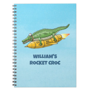 Carnet Crocodile Fusée