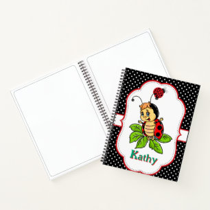 Carnet Crocodiles personnalisés pour enfants Ladybug