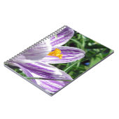 Carnet Crocus de printemps violet (Côté gauche)