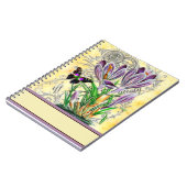 Carnet Crocus et papillon (Côté gauche)
