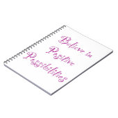 Carnet Croire aux possibilités positives (Côté gauche)