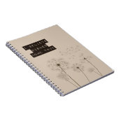 Carnet Croire en Voeux Dandelions (Côté Droit)