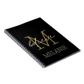Carnet Croire Encouragement Gold Nom du monogramme (Côté Droit)