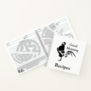 Carnet Croisière de coq noir Silhouette Recettes petit-dé