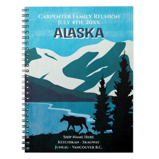 Carnet Croisière Reunion Famille Alaska (Devant)