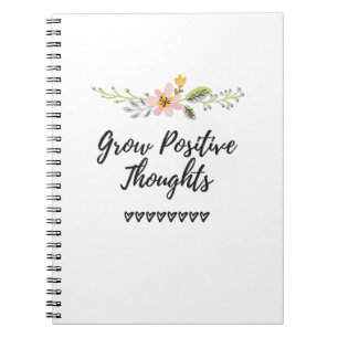 Carnet Croissance des pensées positives croissance person