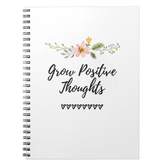 Carnet Croissance des pensées positives croissance person (Devant)