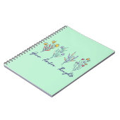 Carnet Croissance des pensées positives Fleur sauvage Flo (Côté gauche)