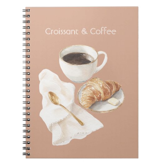 Carnet Croissant & Café (Devant)