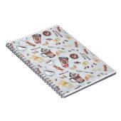 Carnet Croissant Café Petit Déjeuner Dessins Illustration (Côté Droit)