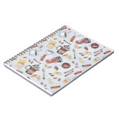 Carnet Croissant Café Petit Déjeuner Dessins Illustration (Côté gauche)