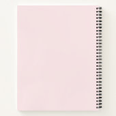 Carnet Croissant de lune rose géométrique céleste (Dos)