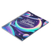 Carnet Croissant lune, étoiles, planètes (Côté gauche)