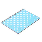 Carnet Croix blanche sur le bleu bébé (Côté gauche)