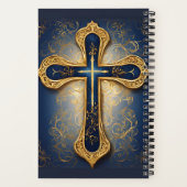 Carnet Croix Bleue et Or passer du temps avec Dieu Journa (Verso)