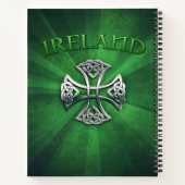 Carnet Croix celtique irlandaise personnalisée (Dos)