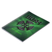 Carnet Croix celtique irlandaise personnalisée (Côté gauche)