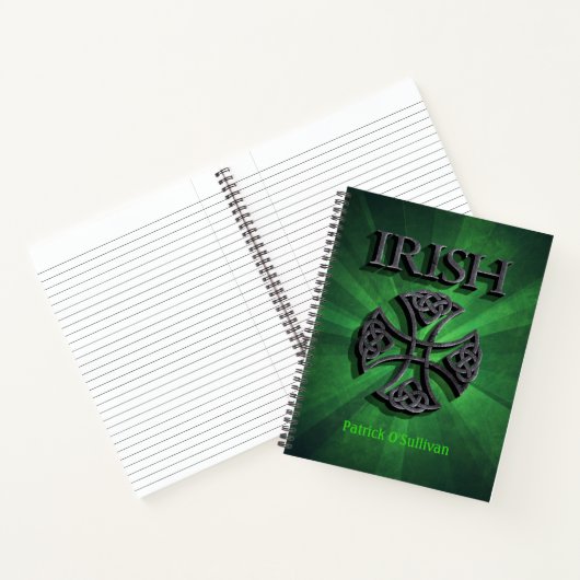 Carnet Croix celtique irlandaise personnalisée (Intérieur)