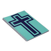 Carnet Croix chrétienne bleue différentes variantes (Côté Droit)
