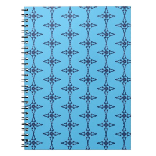 Carnet Croix Chrétienne en Bleu Céleste Art (Devant)
