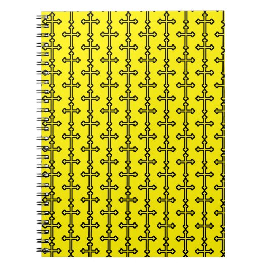 Carnet Croix chrétienne noire (Devant)