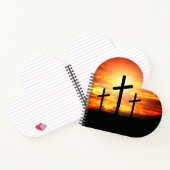 Carnet Croix, Coucher de soleil Silhouettes Peinture-6713 (Intérieur)