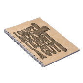 Carnet Croix de bois du Christ 3d Conception chrétienne (Côté Droit)