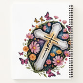 Carnet Croix de foi florale (Dos)