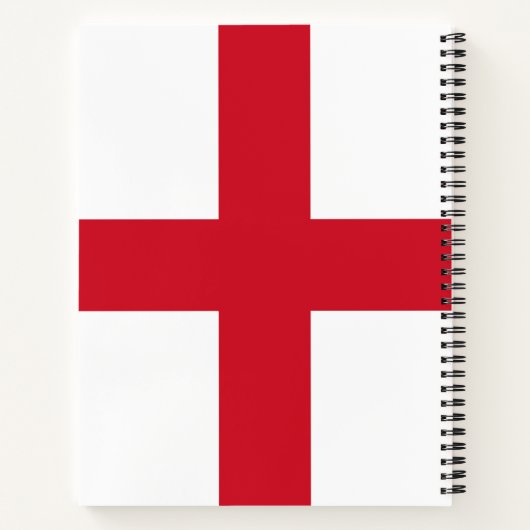 Carnet Croix de St George ~ Drapeau d'Angleterre (Dos)