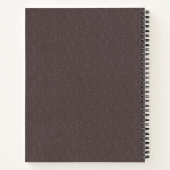 Carnet Croix d'or Lumière Brown Faux Leather Bible Étude (Dos)