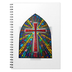 Carnet Croix en verre tendu