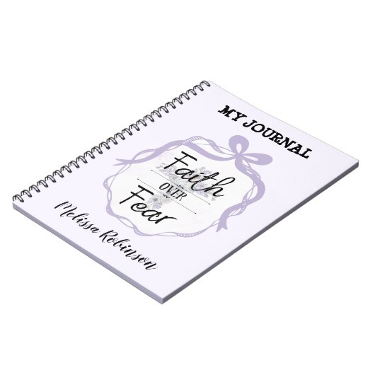 Carnet Croix florale avec citation chrétienne (Côté gauche)