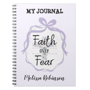 Carnet Croix florale avec citation chrétienne