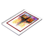 Carnet croix grunge impressionniste (Côté gauche)