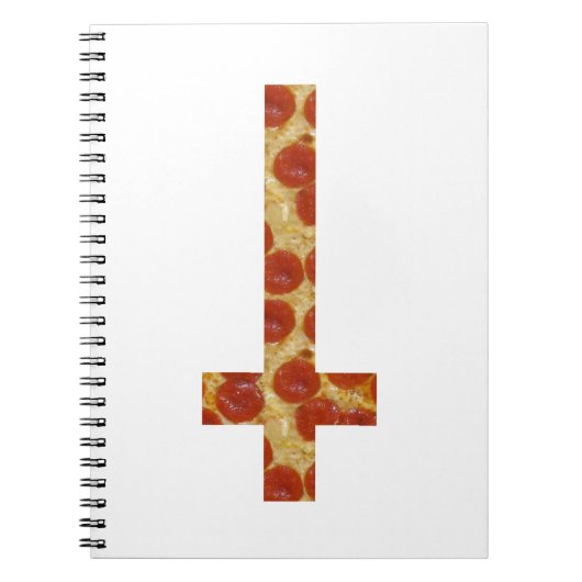 Carnet croix inversée de pizza (Devant)
