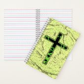 CARNET CROIX NOIRE ET VERTE AVEC ARRIÈRE - PLAN EN MARBRE (À l'intérieur)