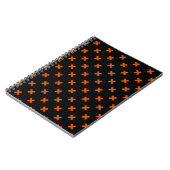 Carnet Croix orange sur le noir (Côté gauche)