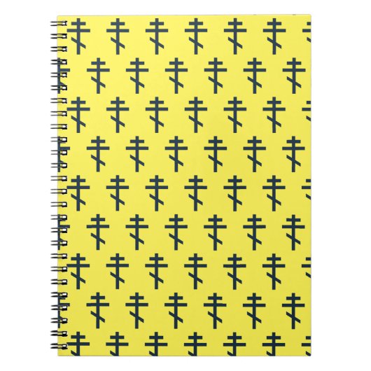 Carnet Croix orthodoxe à huit pointes, art dévotionnel sa (Devant)