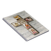 Carnet Croix Rustique Bois Première Sainte Communion Phot (Côté Droit)