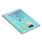 Carnet Croquis animal mignon de citation inspirée (Côté Droit)