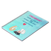 Carnet Croquis animal mignon de citation inspirée (Côté gauche)