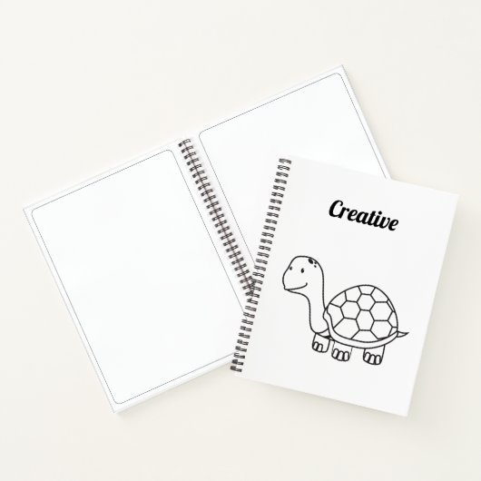 Carnet Croquis créatif de tortue (Intérieur)