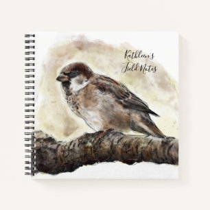 Carnet Croquis de Bruant - Notes de terrain Oiseaux/Oisea