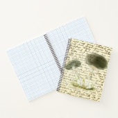 Carnet Croquis de champignon texte défondu boho en détres (Intérieur)