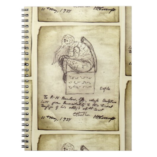 Carnet Croquis de Cthulhu par Lovecraft (Devant)