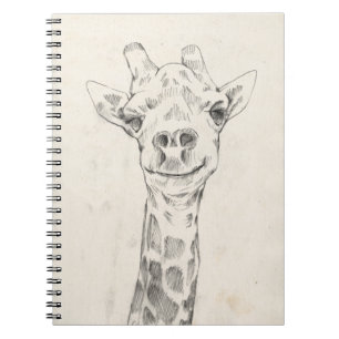 Carnet Croquis de portrait de girafe