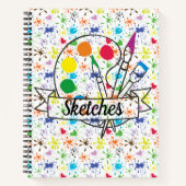 Carnet Croquis de taches de peinture (Devant)