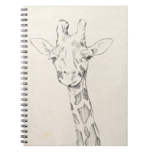 Carnet Croquis du portrait   de girafe