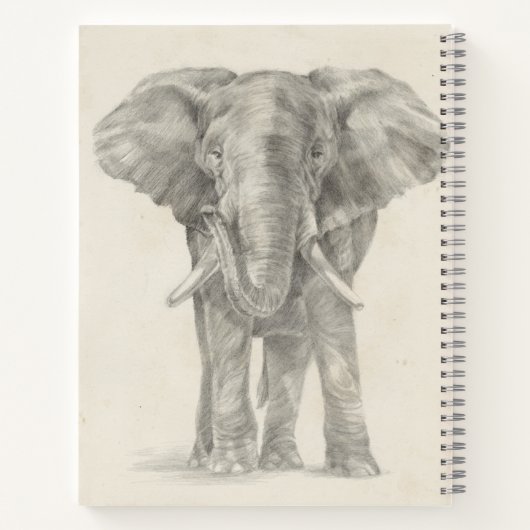 Carnet Croquis éléphant (Dos)